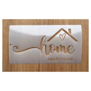 Stencil 12 x 22cms Multiarte Home Sweet Home