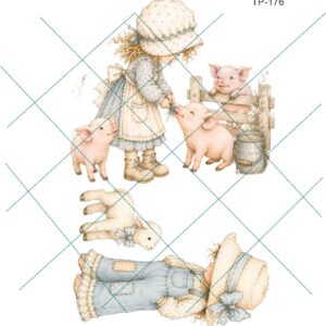 Transfer color - 20x25cms Sarah Kay Multiarte TP-176