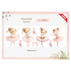 Lamina Transfer Magic UV 8cms x 25cms Bailarinas 1