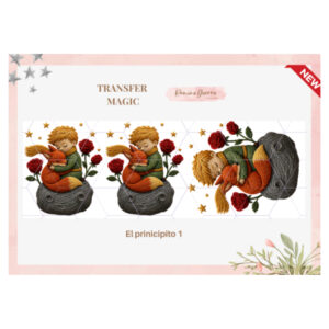 Lamina Transfer Magic UV 8cms x 25cms El principito 1
