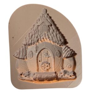Molde de Silicona Casita 6,5cms 5,5cms M12
