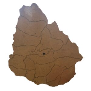 Base para reloj de MDF Uruguay 32cms de alto