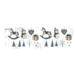 Transfer color Premium 9x28cms Estampa Felicce CH-3221 Navidad