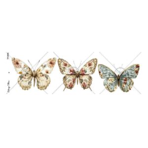 Transfer color Premium 9x28cms Estampa Felicce TP-3095 Mariposas