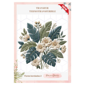 Transfer Color - 25cms x 29cms Flores Bordadas 2