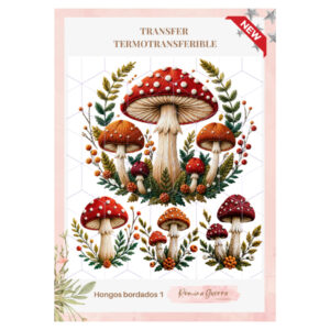 Transfer Color - 25cms x 29cms Hongos Bordados 1