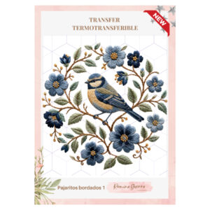 Transfer Color - 25cms x 29cms Pajaritos Bordados 1
