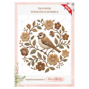 Transfer Color - 25cms x 29cms Pajaritos Bordados 2