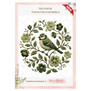 Transfer Color - 25cms x 29cms Pajaritos Bordados 3